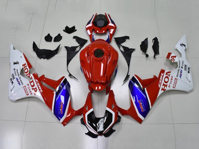 Rouge Bleu HRC Carénage CBR 1000 RR 2017-2023 Rouge Bleu HRC Carénage CBR 1000 RR 2017-2023