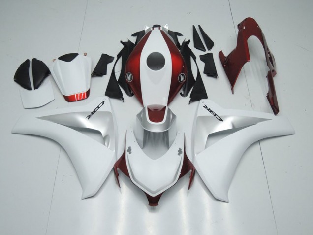 Rouge Bonbon Blanc et Argent Carénage CBR 1000 RR 2008-2011