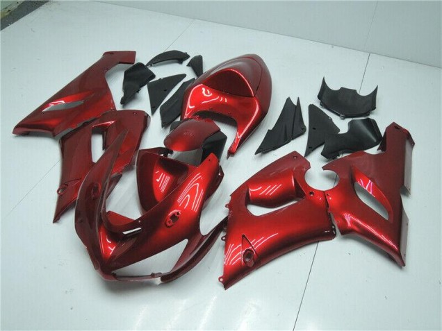 Rouge Bonbon Carénage ZX6R 2005-2006 Rouge Bonbon Carénage ZX6R 2005-2006
