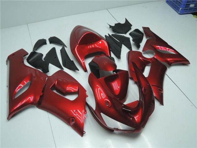 Rouge Bonbon Carénage ZX6R 2005-2006 Rouge Bonbon Carénage ZX6R 2005-2006