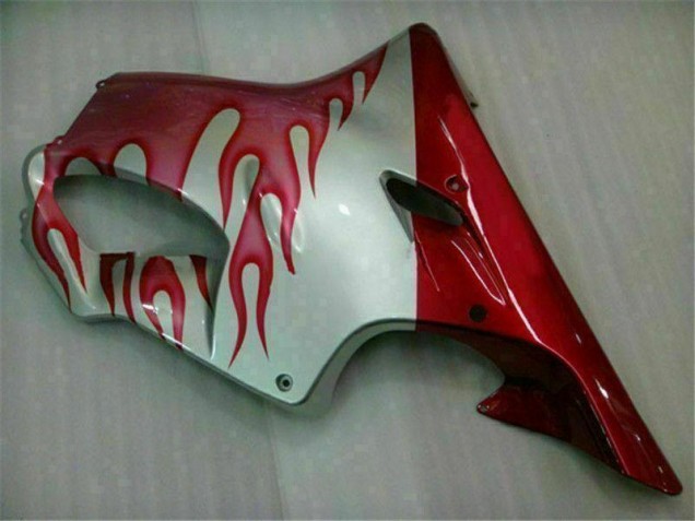 Rouge Flamme Argent Carénage CBR 600 F4i 2001-2003 Rouge Flamme Argent Carénage CBR 600 F4i 2001-2003