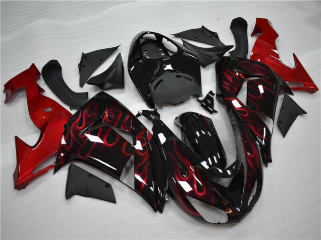 Rouge Flamme Carénage ZX10R 2006-2007 Rouge Flamme Carénage ZX10R 2006-2007