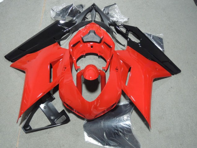 Rouge Noir Carénage Ducati 1098 2007-2014 Rouge Noir Carénage Ducati 1098 2007-2014