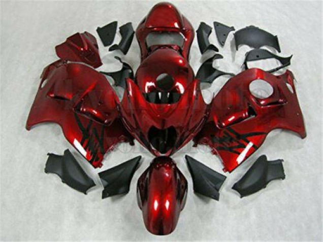 Rouge Noir Carénage GSXR 1300 Hayabusa 1996-2007 Rouge Noir Carénage GSXR 1300 Hayabusa 1996-2007