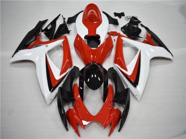 Rouge Noir Carénages GSXR 600 / 750 K6 2006-2007
