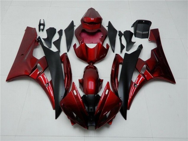 Rouge Noir Carénages R6 2006-2007 Rouge Noir Carénages R6 2006-2007