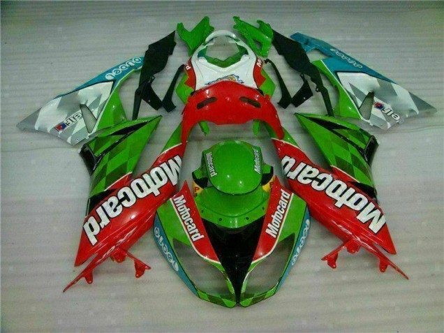 Rouge Vert card Carénage ZX6R 2009-2012 Rouge Vert card Carénage ZX6R 2009-2012