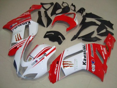 Rouge et Blanc Carénage ZX6R 2007-2008