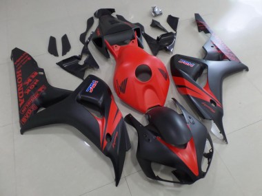 Rouge et Noir Mat Carénage CBR 1000 RR 2006-2007