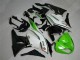 Vert Noir Blanc 25 Carénage ZX6R 2009-2012 Vert Noir Blanc 25 Carénage ZX6R 2009-2012