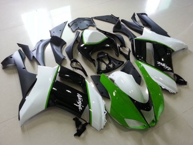 Vert Noir Blanc Carénage ZX6R 2007-2008