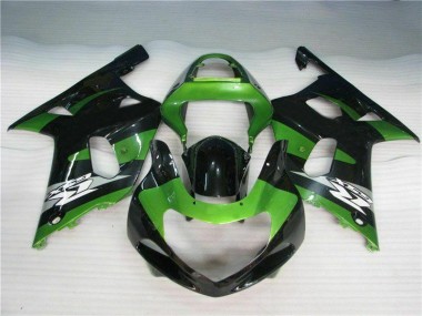 Vert Noir Carénage GSXR 600 / 750 K1 K2 K3 2001-2003
