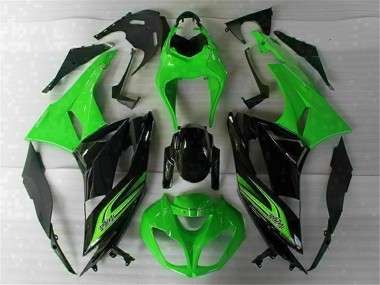 Vert Noir Carénage ZX6R 2009-2012