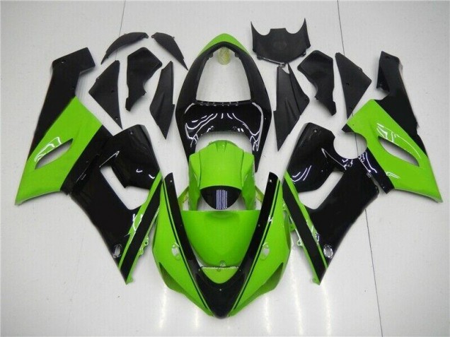 Vert Noir Carénages ZX6R 2005-2006 Vert Noir Carénages ZX6R 2005-2006