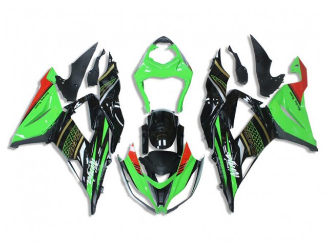 Vert Noir Carénages ZX6R 2013-2018 Vert Noir Carénages ZX6R 2013-2018