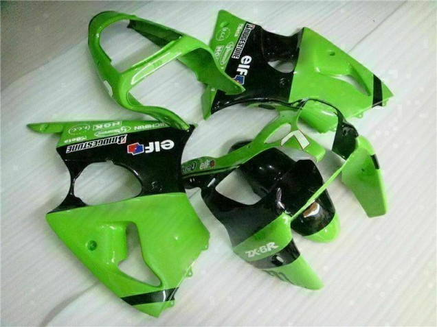 Vert Noir Kit Carénages Complet ZX6R 2000-2002 Vert Noir Kit Carénages Complet ZX6R 2000-2002