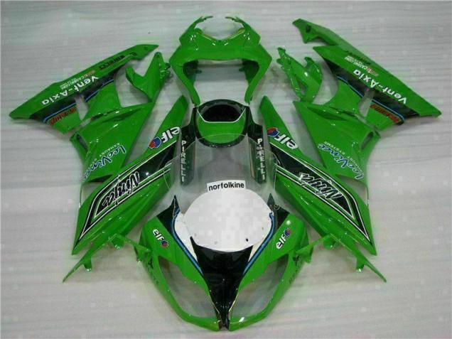 Vert Noir LeoVince Carénage ZX6R 2009-2012 Vert Noir LeoVince Carénage ZX6R 2009-2012