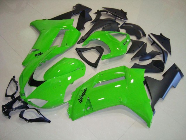 Vert Noir Mat Carénage ZX6R 2007-2008 Vert Noir Mat Carénage ZX6R 2007-2008