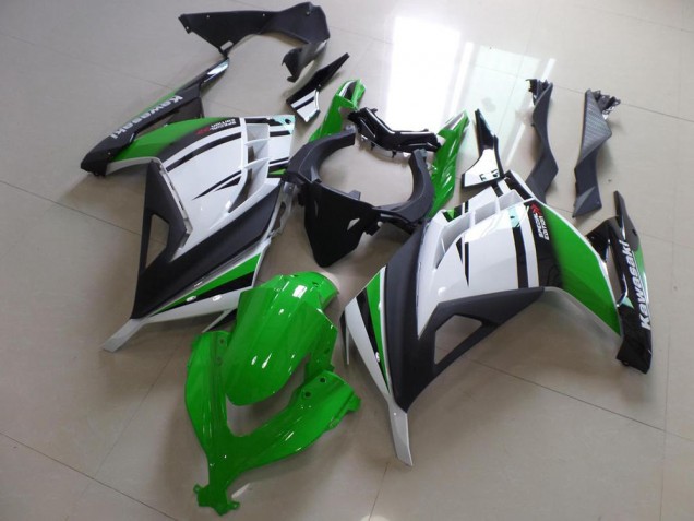 Vert Noir et Blanc Carénage ZX 300R 2013-2016 Vert Noir et Blanc Carénage ZX 300R 2013-2016