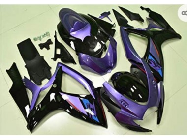Violet Noir Carénage GSXR 600 / 750 K6 2006-2007